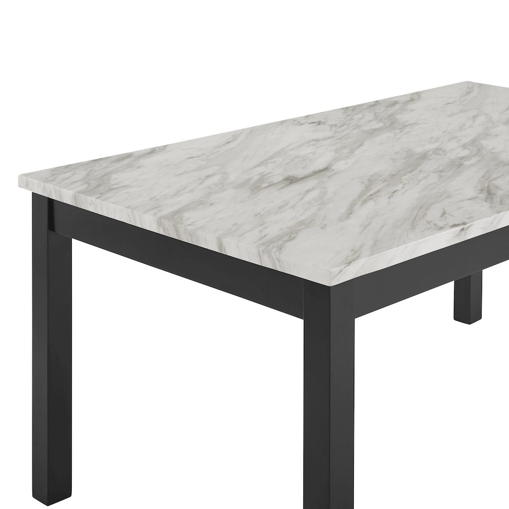 Celeste 5-Piece Wood Dining Table Set in Gray. Picture 7