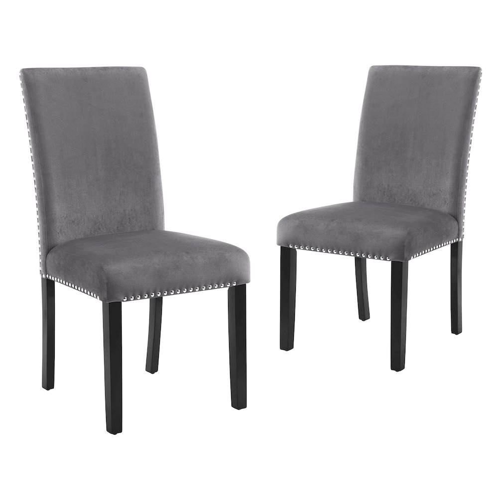 Celeste 5-Piece Wood Dining Table Set in Gray. Picture 8