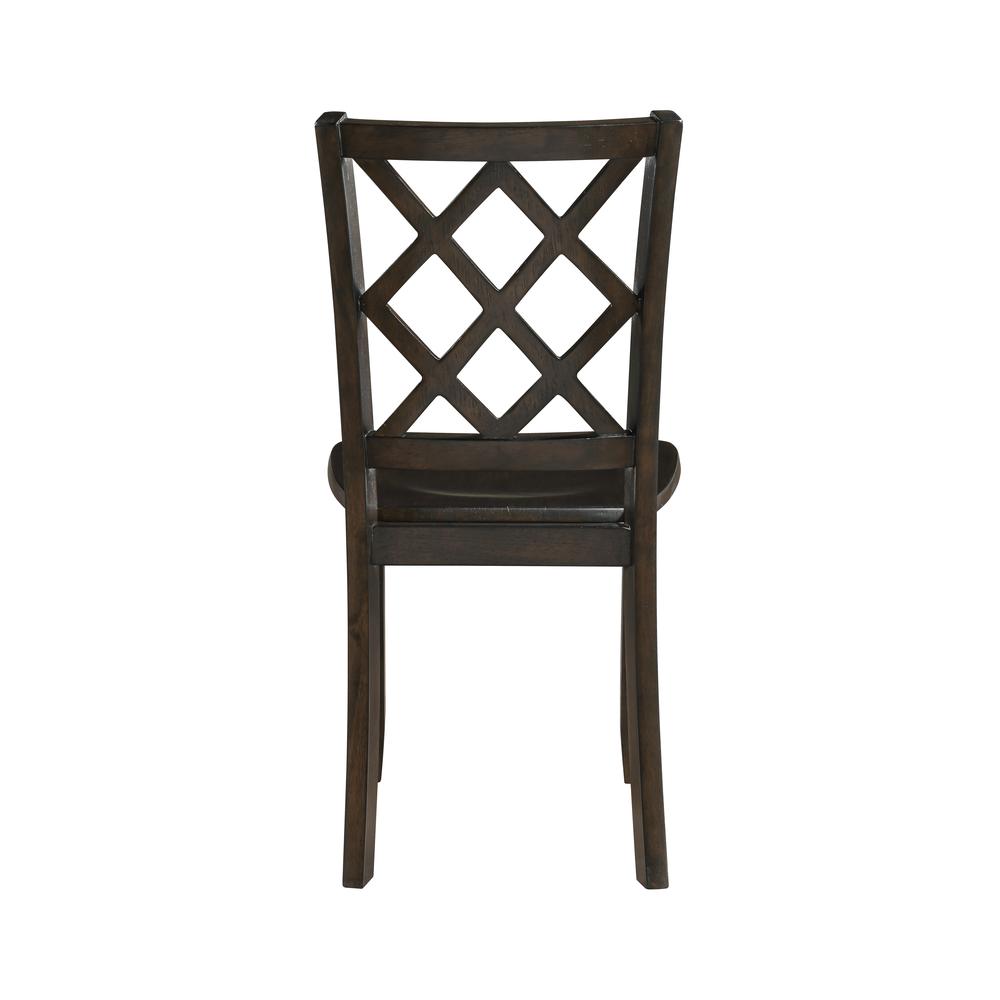 Trellis 5 Pc Dining Set, Table & 4 Chairs -  Brown. Picture 2