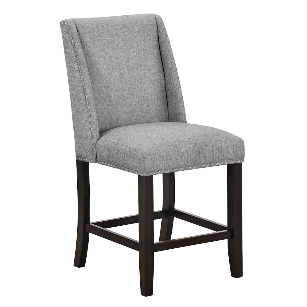 Faust 5-Piece Wood Adjustable Counter Table Set in Gray. Picture 9