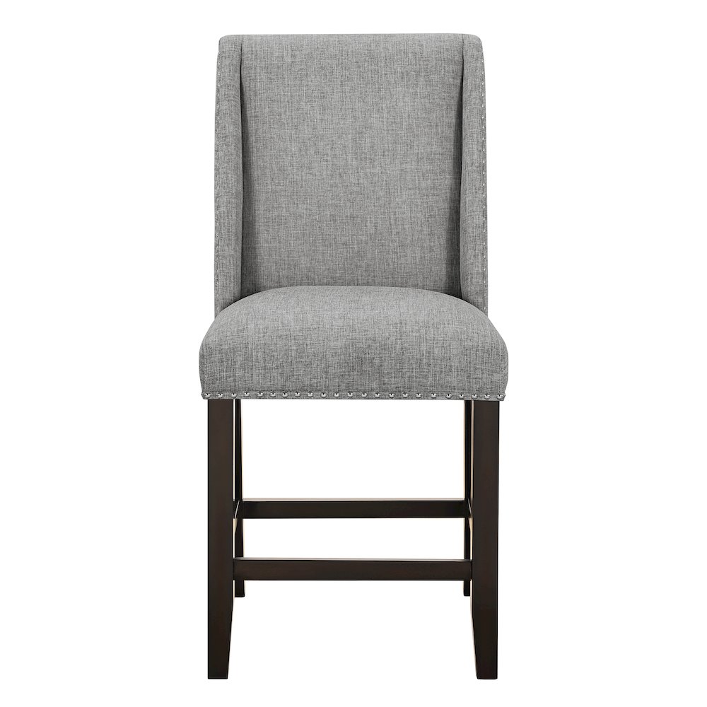 Faust 5-Piece Wood Adjustable Counter Table Set in Gray. Picture 10