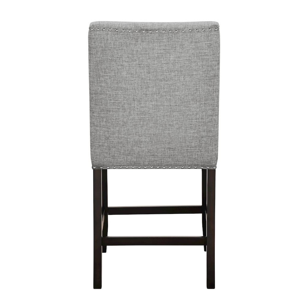 Faust 7-Piece Wood Adjustable Counter Table Set in Gray. Picture 11