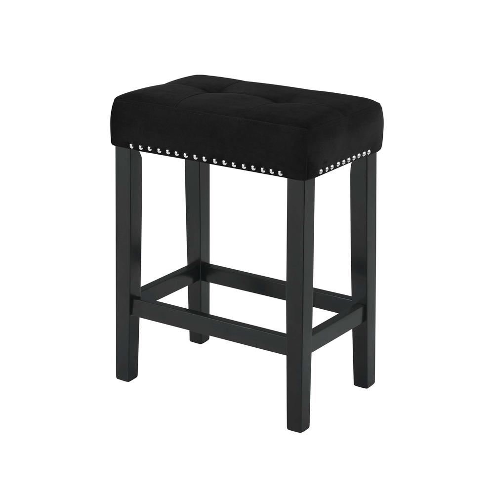 Furniture Celeste 4-Piece Faux Marble & Wood Bar Set in Black. Picture 11