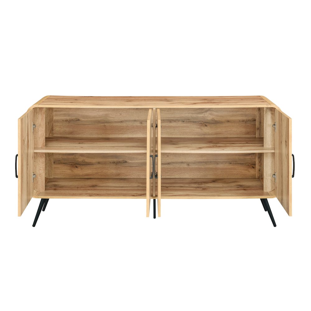 Rowan Wood Sideboard/TV Console in Natural/Beige. Picture 7