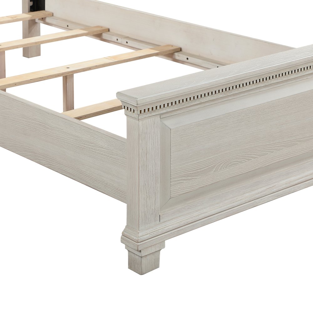 Silver Sands Wood Full Size Panel Bed in Gray. Picture 6