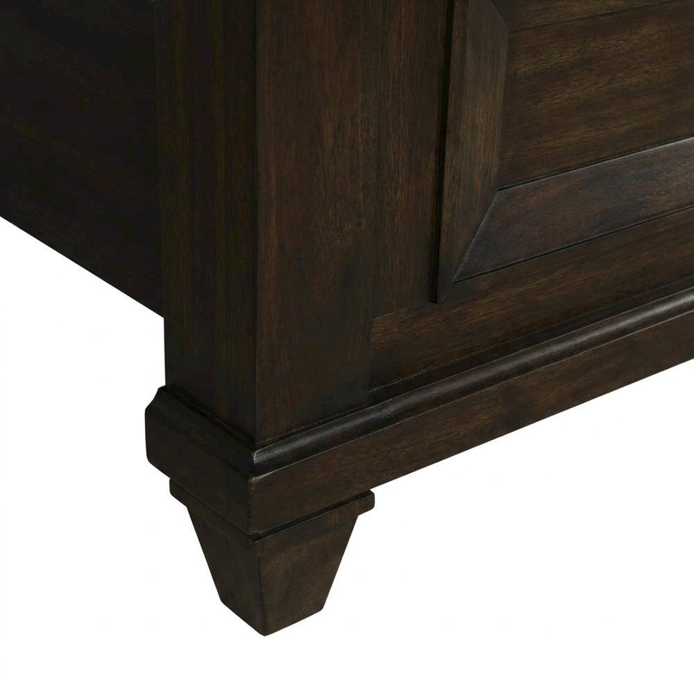 Wood Queen Bedroom Furniture Set with Dresser, Mirror, Chest, Nightstands. Picture 6