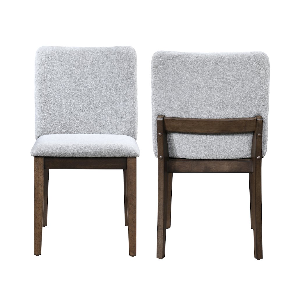 Kody Fabric Upholstered Dining Chair in Gray (Set of 2). Picture 1