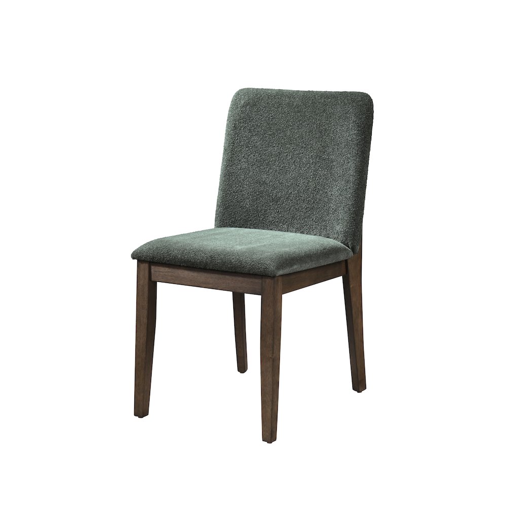 Kody Fabric Upholstered Dining Chair in Green (Set of 2). Picture 2