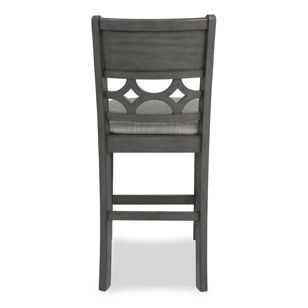 Furniture Mitchell 5-Piece Transitional Wood Counter Set in Gray. Picture 12