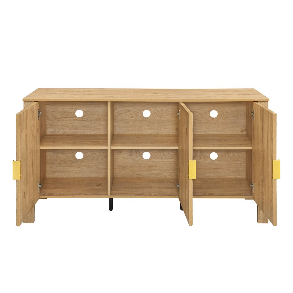 Thayer Wood Sideboard/TV Console in Natural/Beige. Picture 7