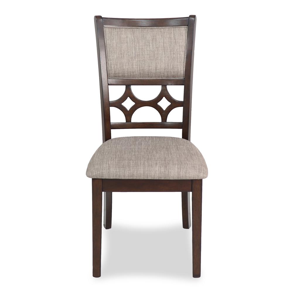 Furniture Mitchell 5-Piece Transitional Wood Dining Set in Cherry. Picture 8