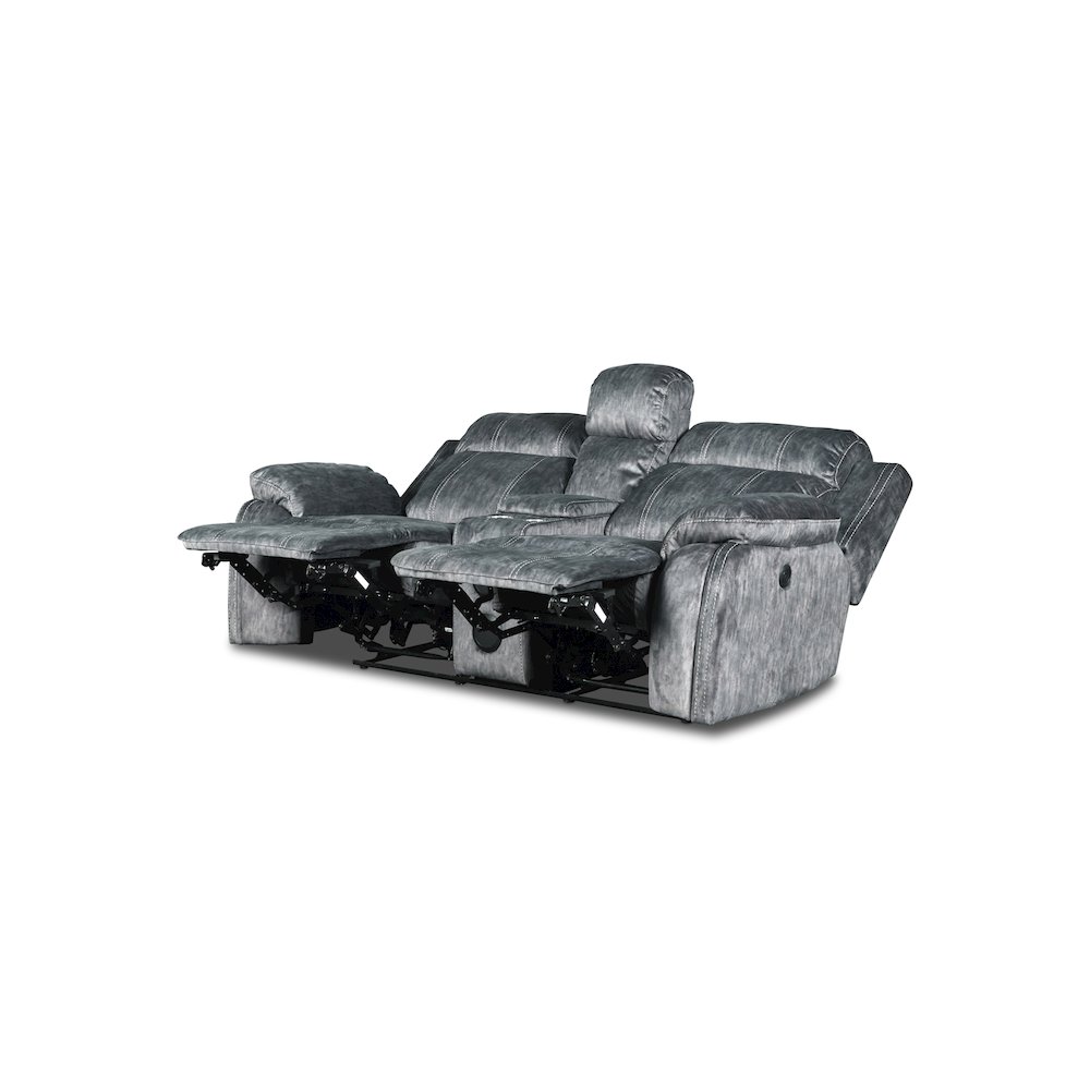 Furniture Tango Polyester Console Loveseat  Speaker in Shadow Gray. Picture 3