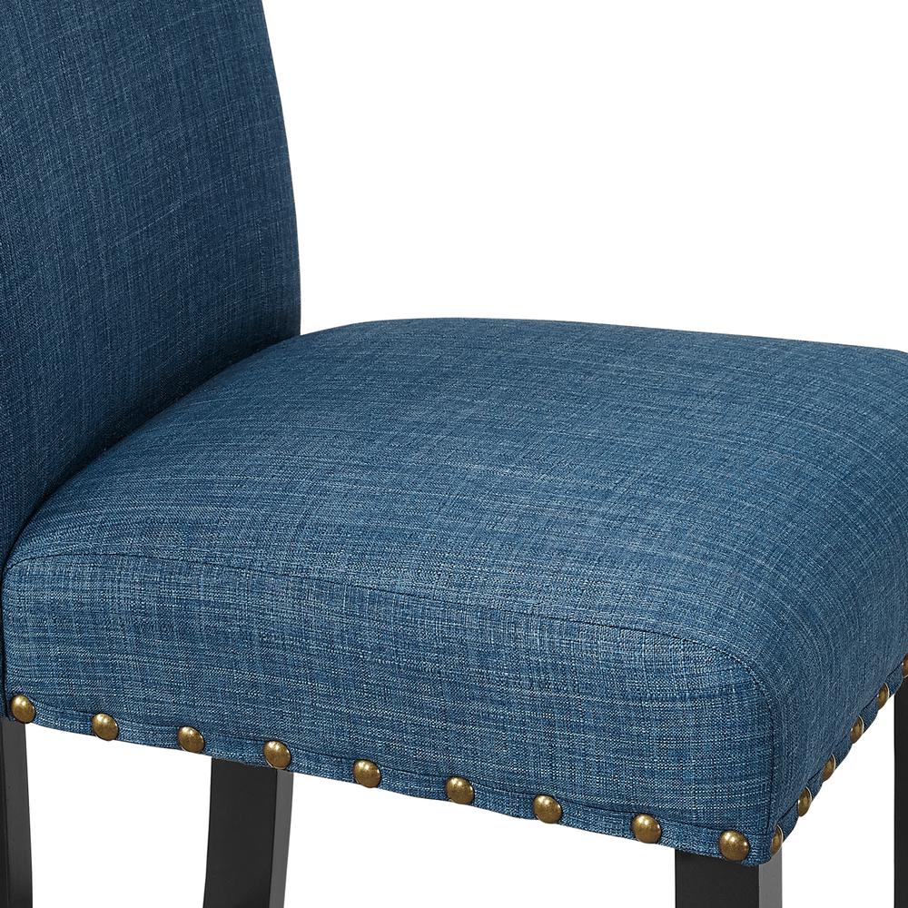 Furniture Crispin Solid Wood 29" Barstool - Marine Blue (Set of 2). Picture 5