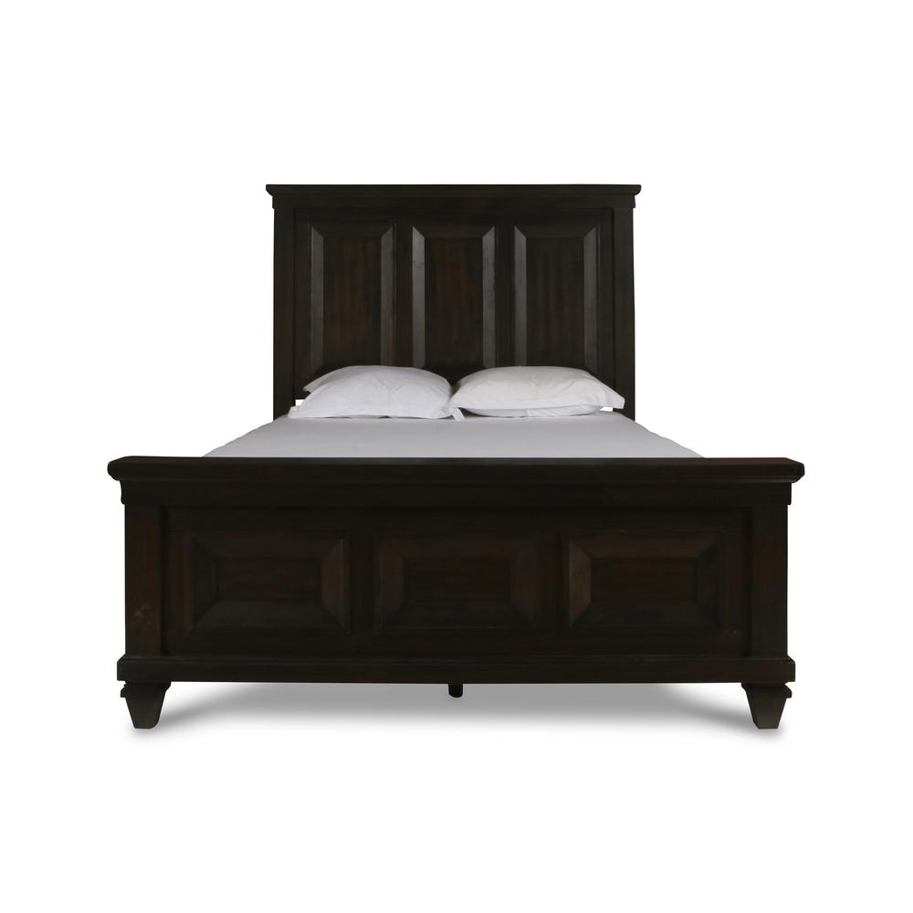 Furniture Sevilla Contemporary Wood Queen Bed in Walnut. Picture 2