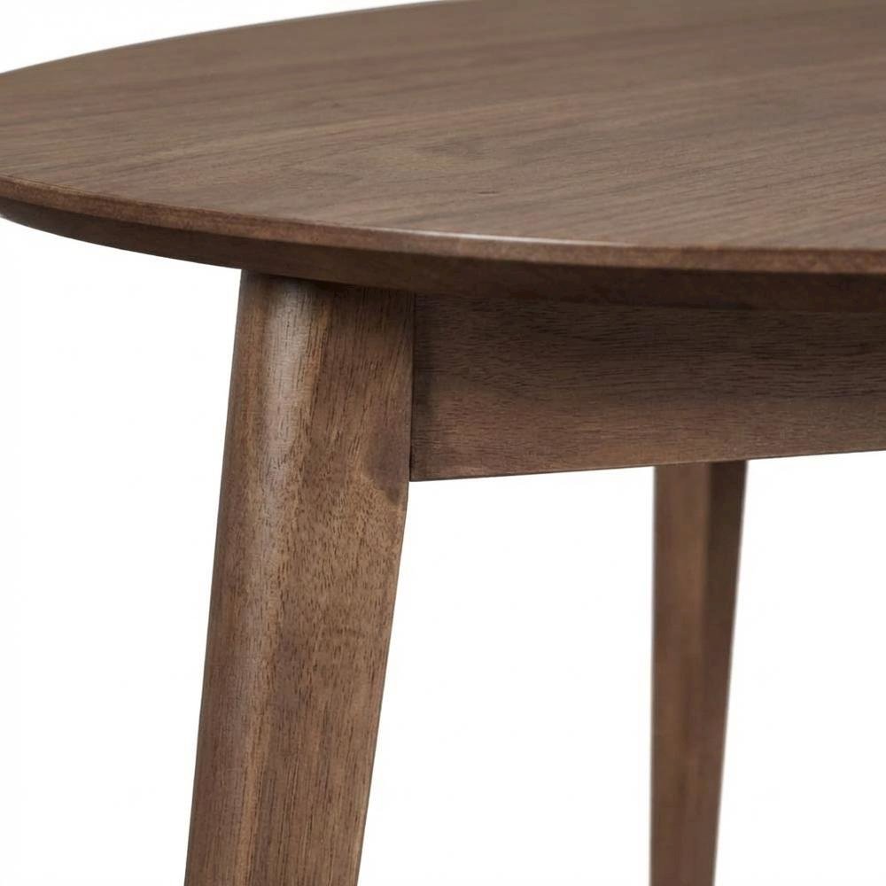 Solid Wood Corner Dining Table – Small Mid Century Modern Table in Walnut. Picture 6