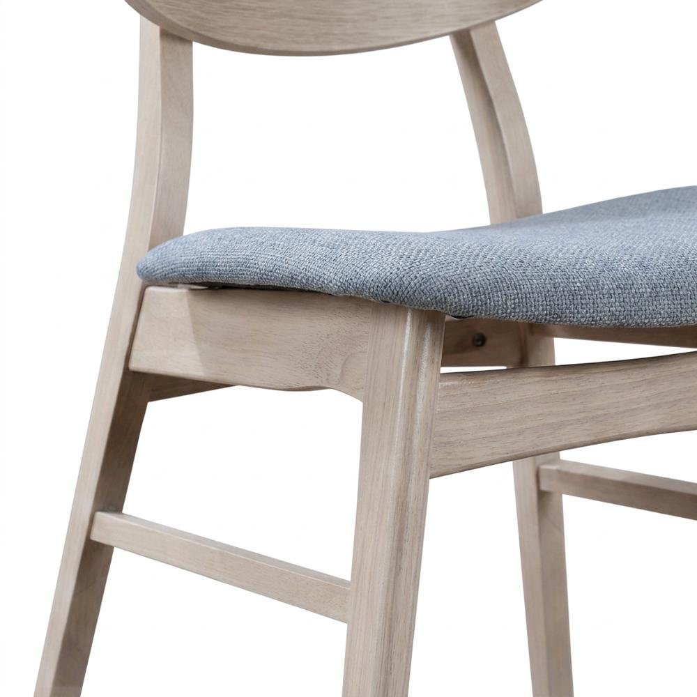 Fabric-Upholstered Wood Dining Chairs for Kitchen and Dining Room, Set of 6. Picture 6