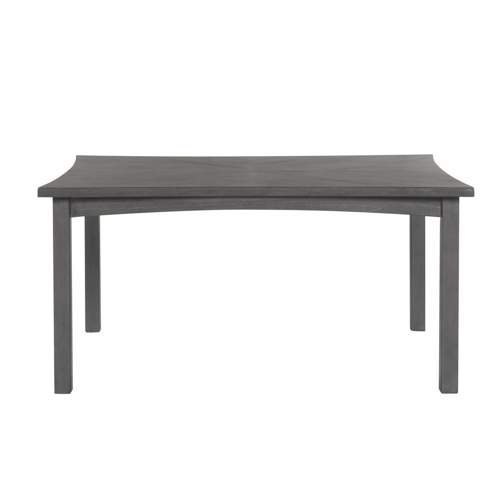 Flair  60" Dining Table & 4 Chairs (5 Pc Set)-Gray. Picture 4