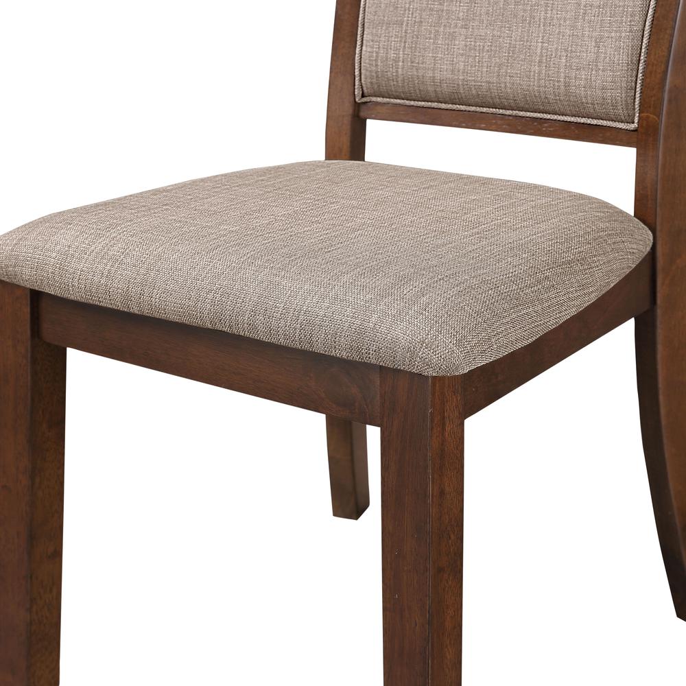 Furniture Amy 5-Piece Contemporary Wood Dining Set in Cherry. Picture 2