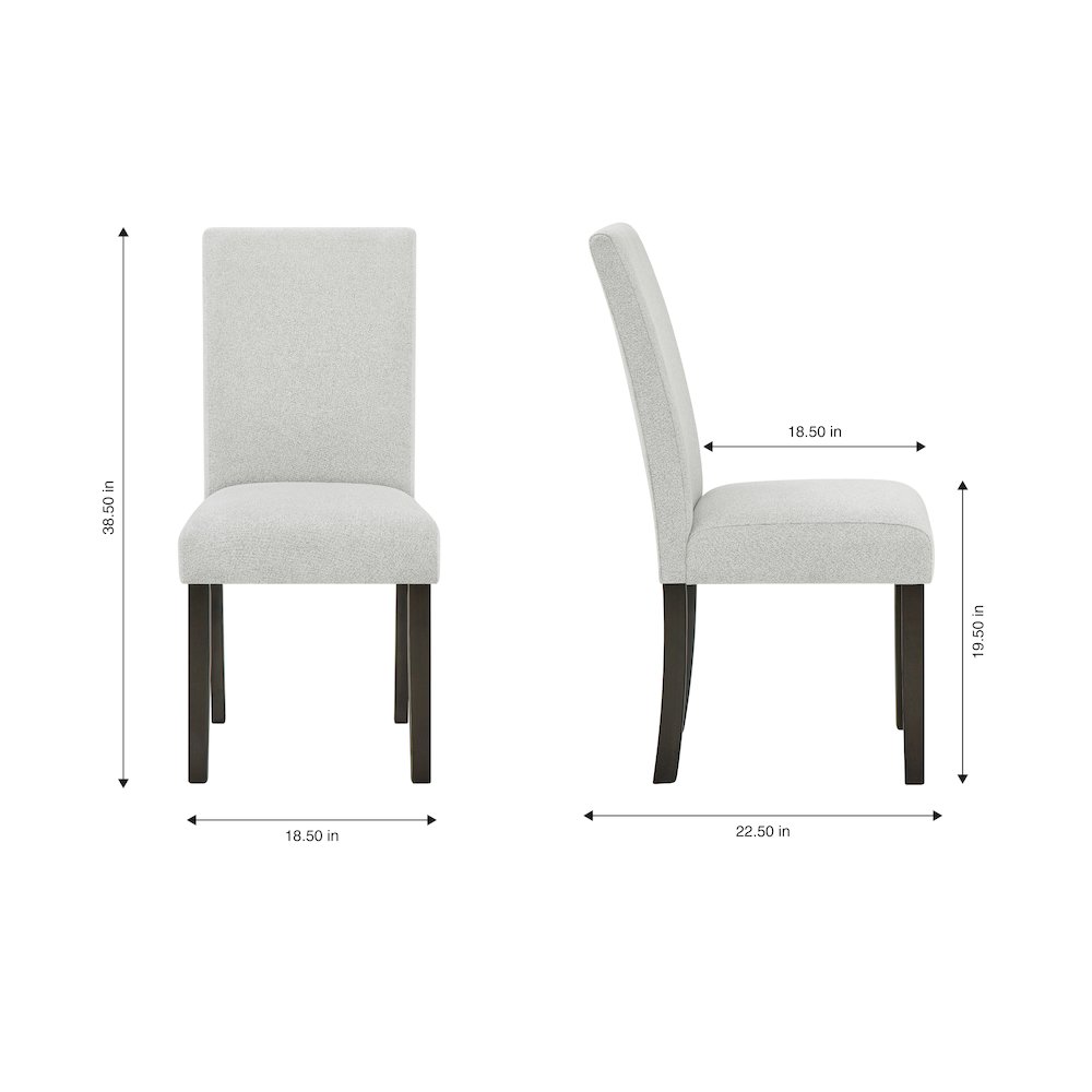 Carissa Wood Dining Chair in Stone (Set of 2). Picture 8