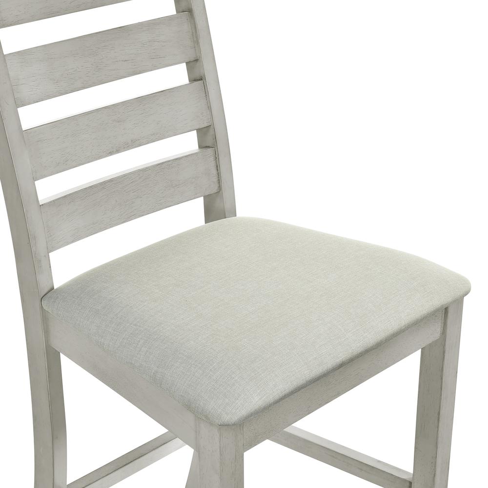 Furniture Pascal Wood Counter Chair in Driftwood (Set of 2). Picture 6