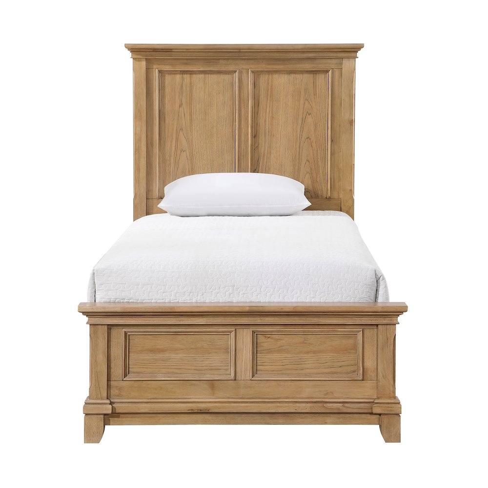 Sunstone Wood Twin Size Panel Bed in Natural. Picture 3