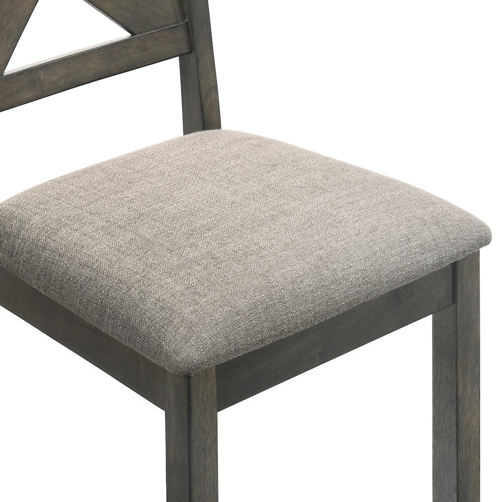 Gulliver Wood Side Chair (Set of 2), Rustic Brown. Picture 7