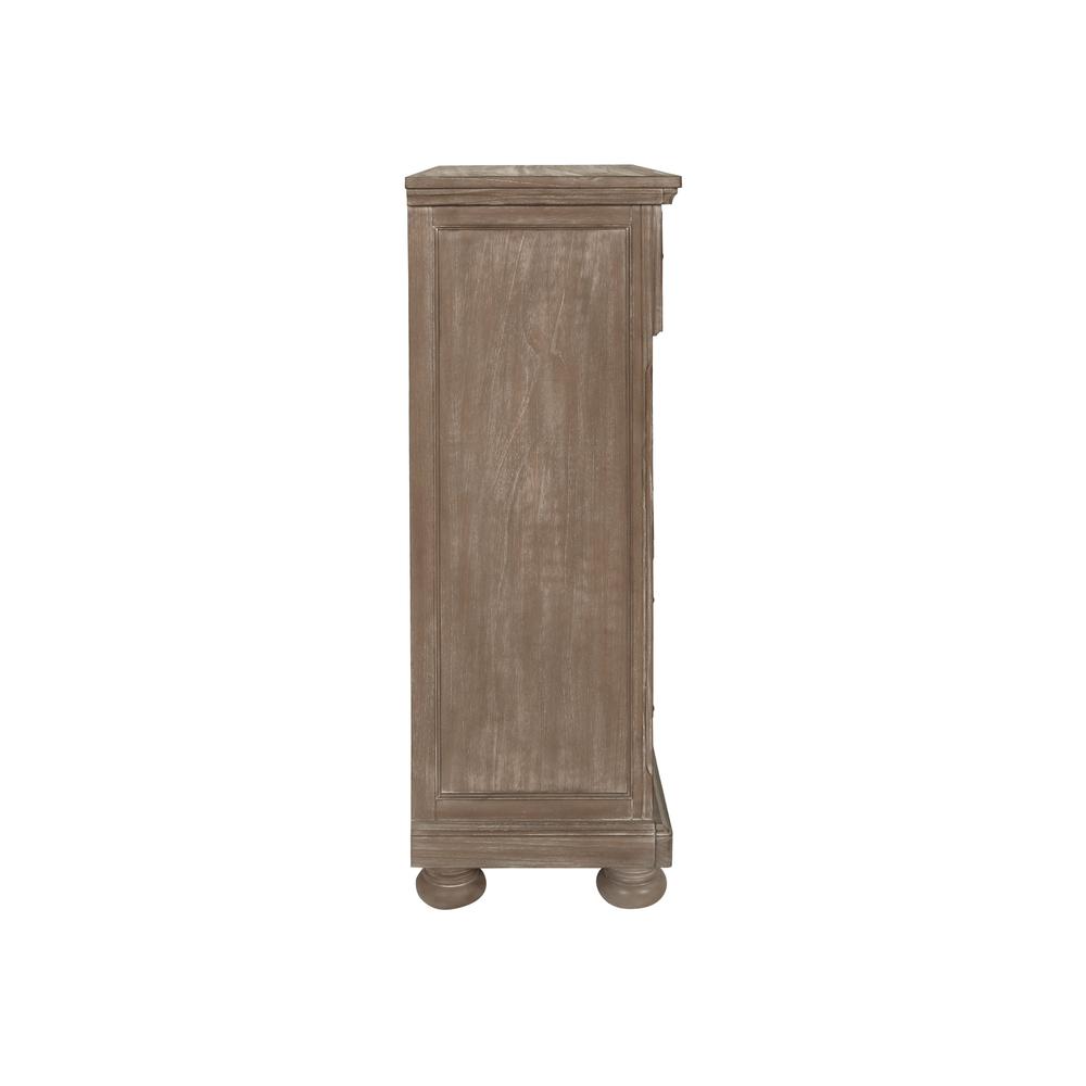 Furniture Allegra Solid Wood Engineered Wood Chest in Pewter. Picture 4