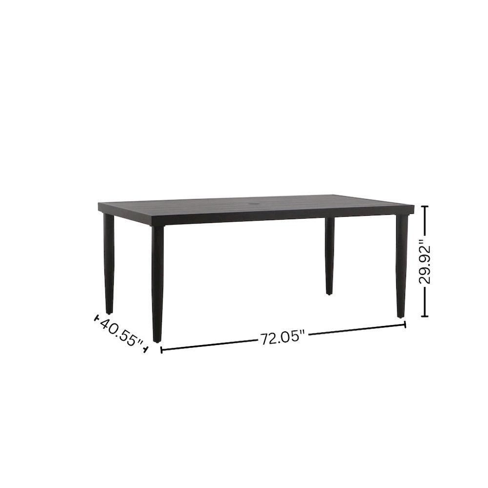 5 Piece Patio Furniture Set Aluminum Outdoor Table and Chairs. Picture 14