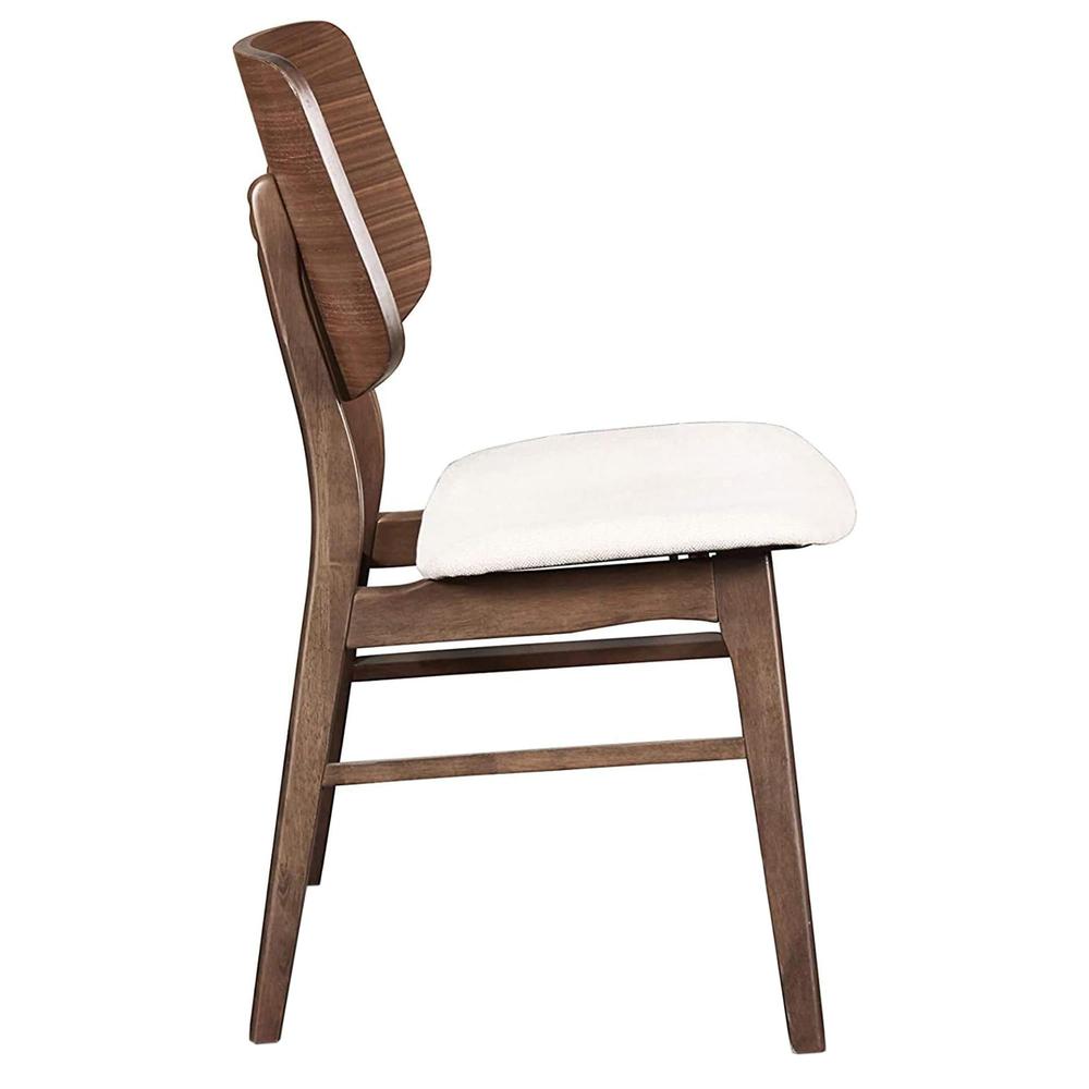 Oscar Walnut Solid Wood Dining Chair (Set of 4). Picture 4