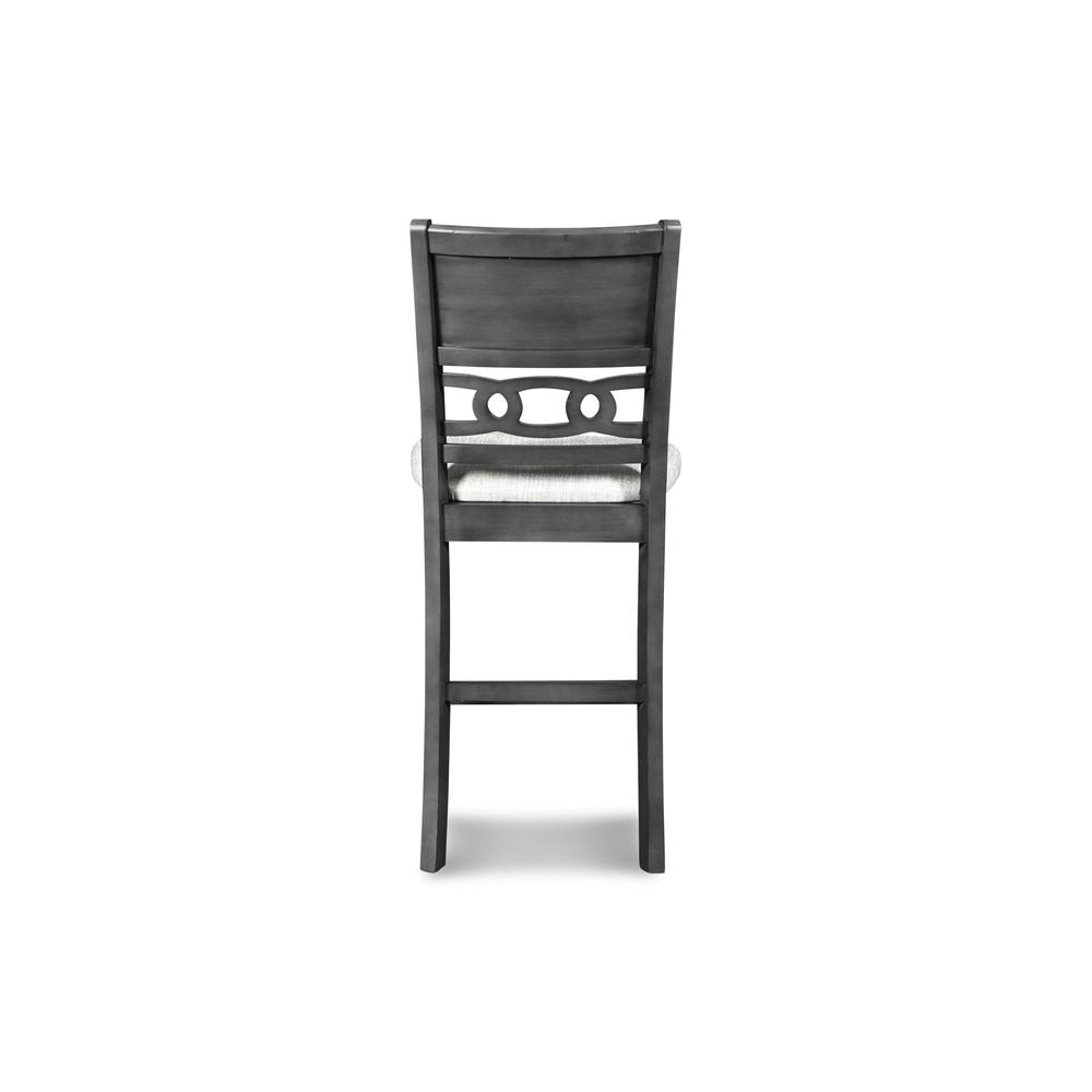 Gia Gray Wood Counter Chair with Fabric Seat (Set of 4). Picture 5