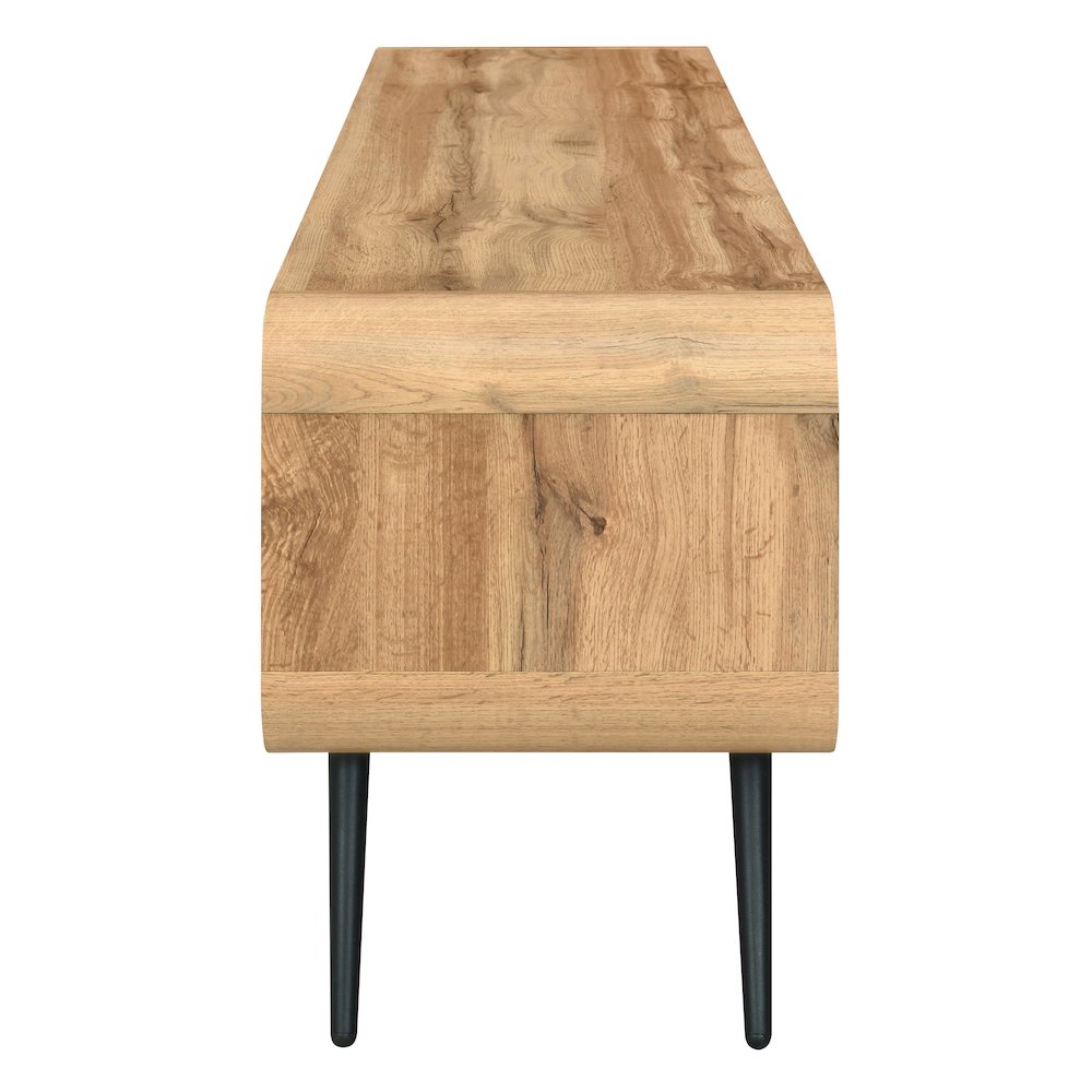 Rowan Wood Low Profile TV Console in Natural/Beige. Picture 3