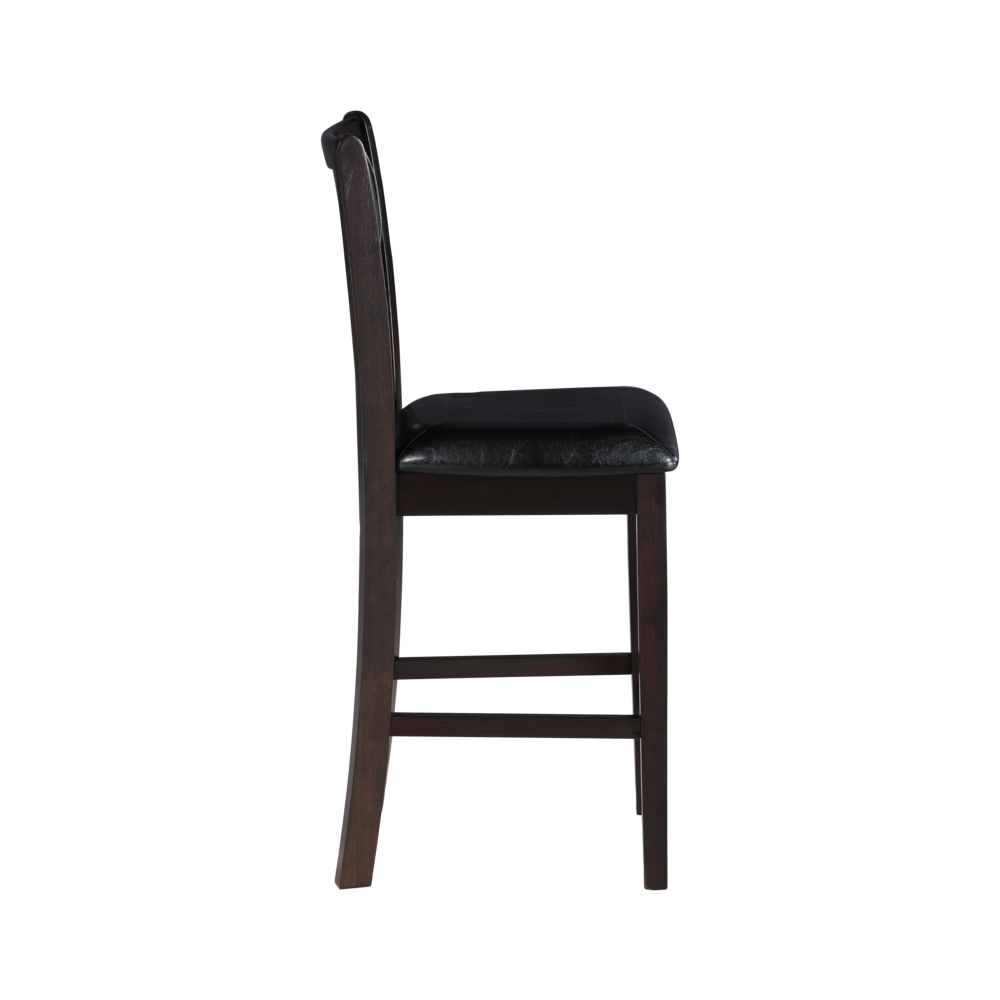 Furniture Gia 5-Piece Transitional Wood Counter Set in Ebony. Picture 11