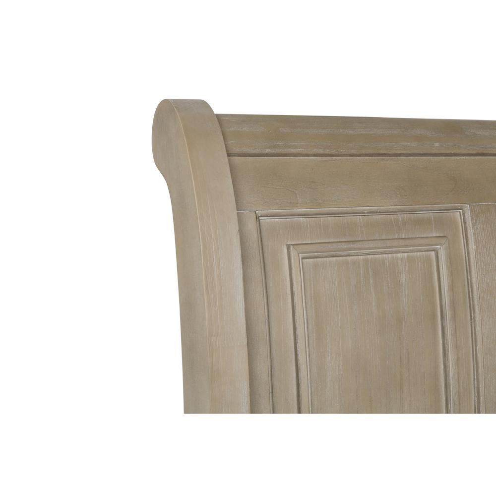 Furniture Allegra Solid Wood California King Bed in Pewter. Picture 6