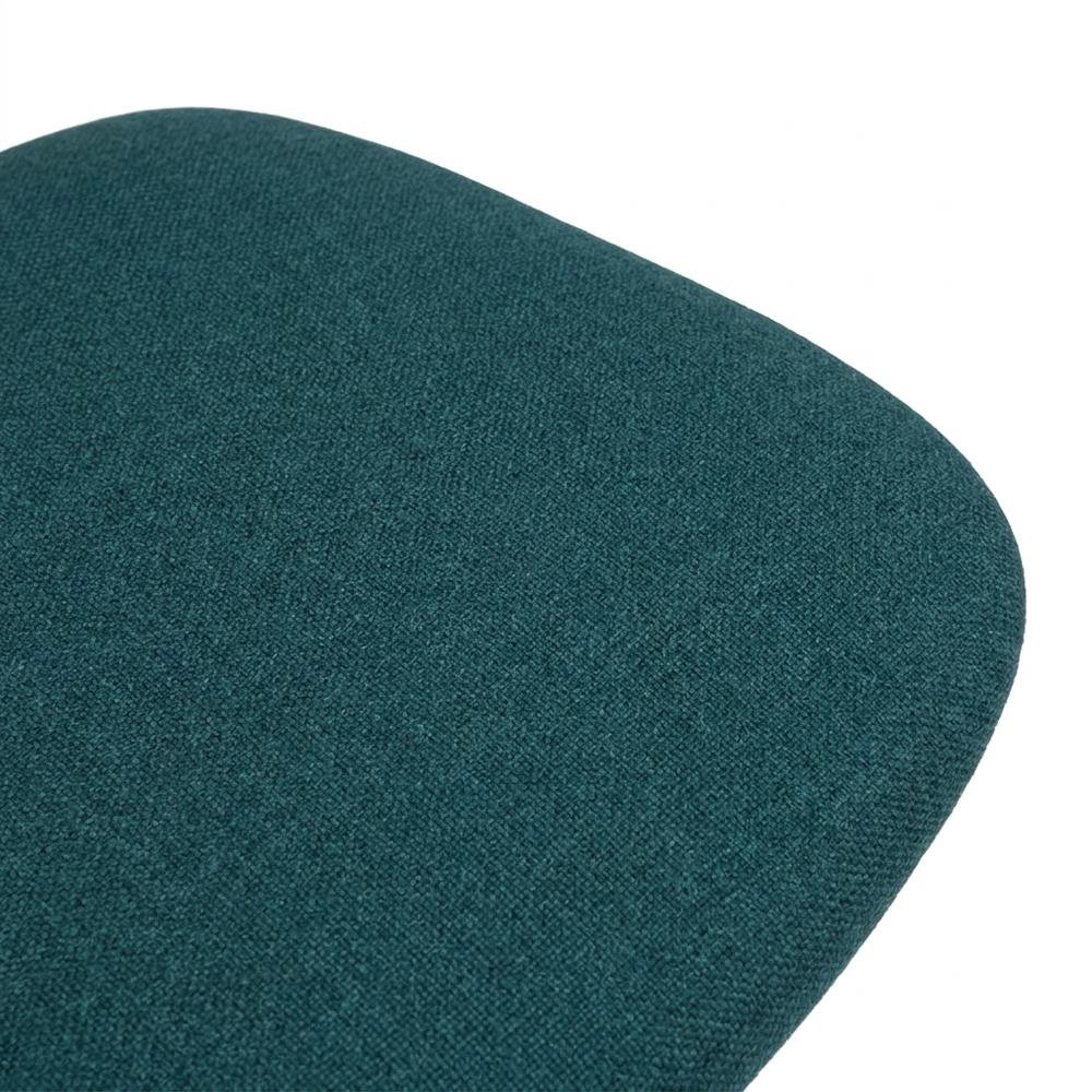 Solid Wood Upholstered Dining Chairs for Kitchen or Dining Room, Teal, Set of 6. Picture 7