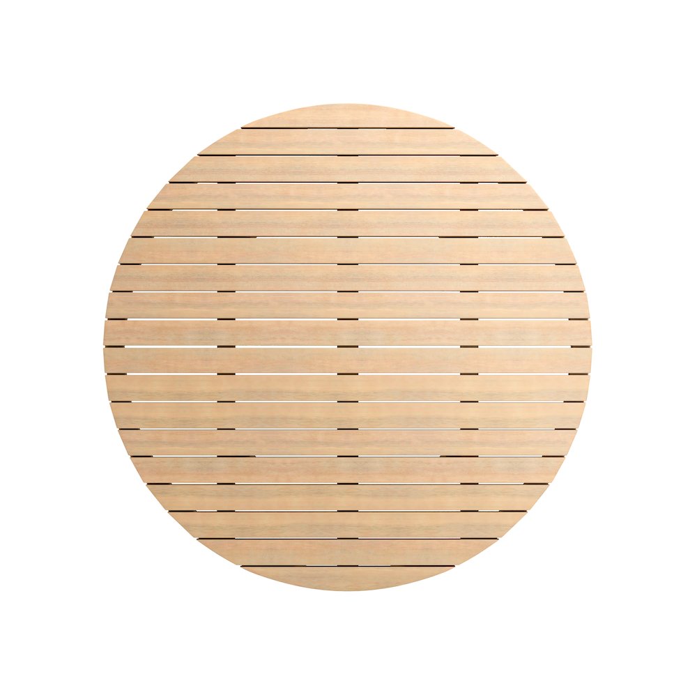 Wesley Wood Patio Coffee Table in Natural. Picture 3
