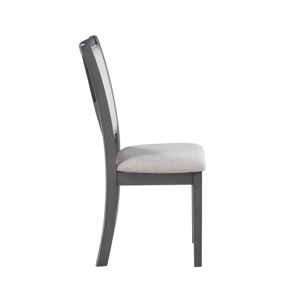 Furniture Amy 5-Piece Contemporary Wood Dining Set in Gray. Picture 9