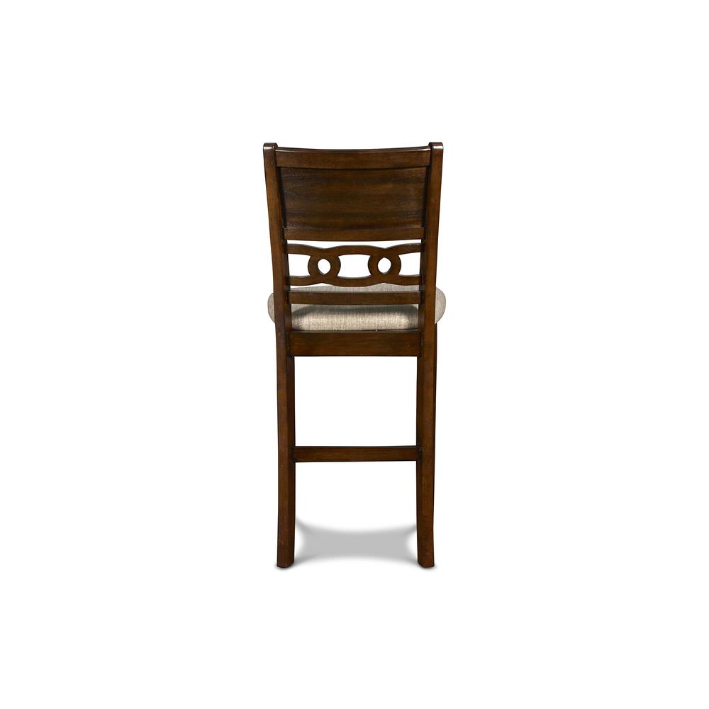 Gia Cherry Wood Counter Chair with Fabric Seat (Set of 4). Picture 5