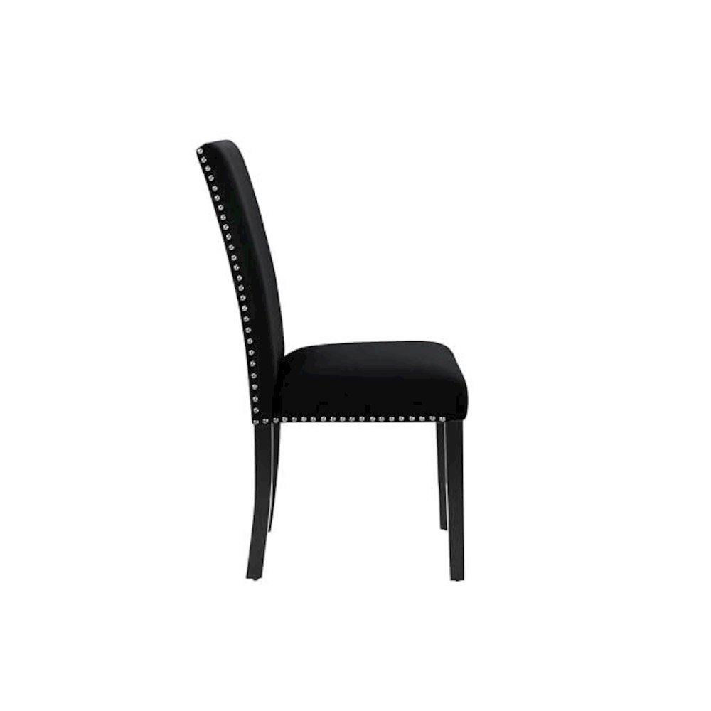 Celeste Black Wood Upholstered Dining Chair (Set of 4). Picture 5