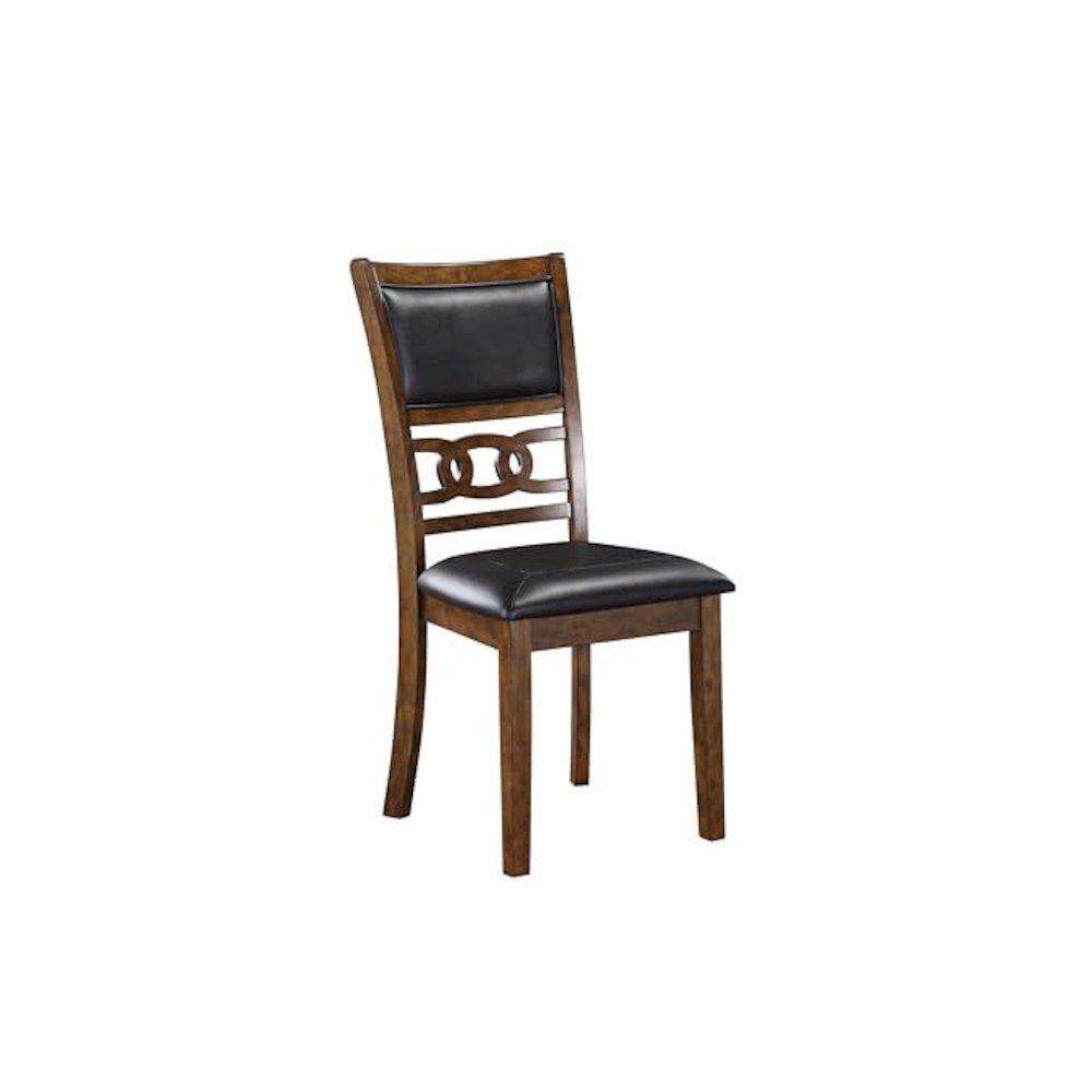 Gia Ebony Wood Dining Chair with PU Seat (Set of 4). Picture 2