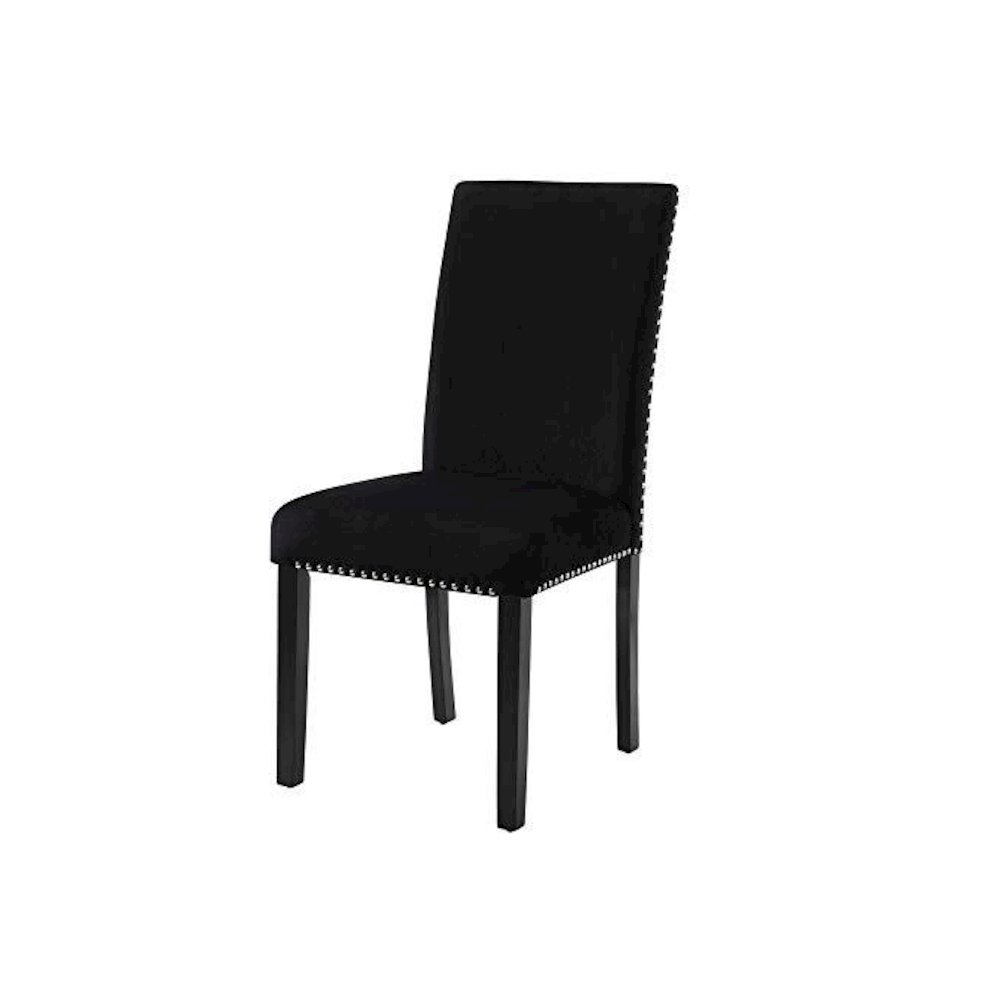 Celeste Black Wood Upholstered Dining Chair (Set of 4). Picture 3