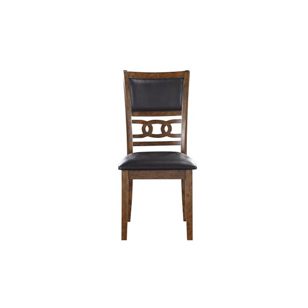 Gia Ebony Wood Dining Chair with PU Seat (Set of 4). Picture 3