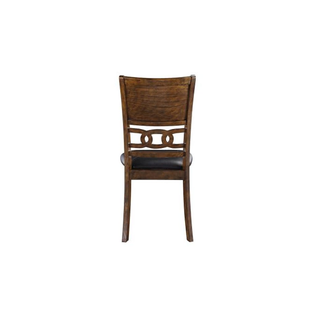 Gia Ebony Wood Dining Chair with PU Seat (Set of 4). Picture 5