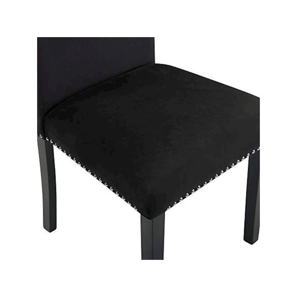 Celeste Black Wood Upholstered Dining Chair (Set of 4). Picture 7