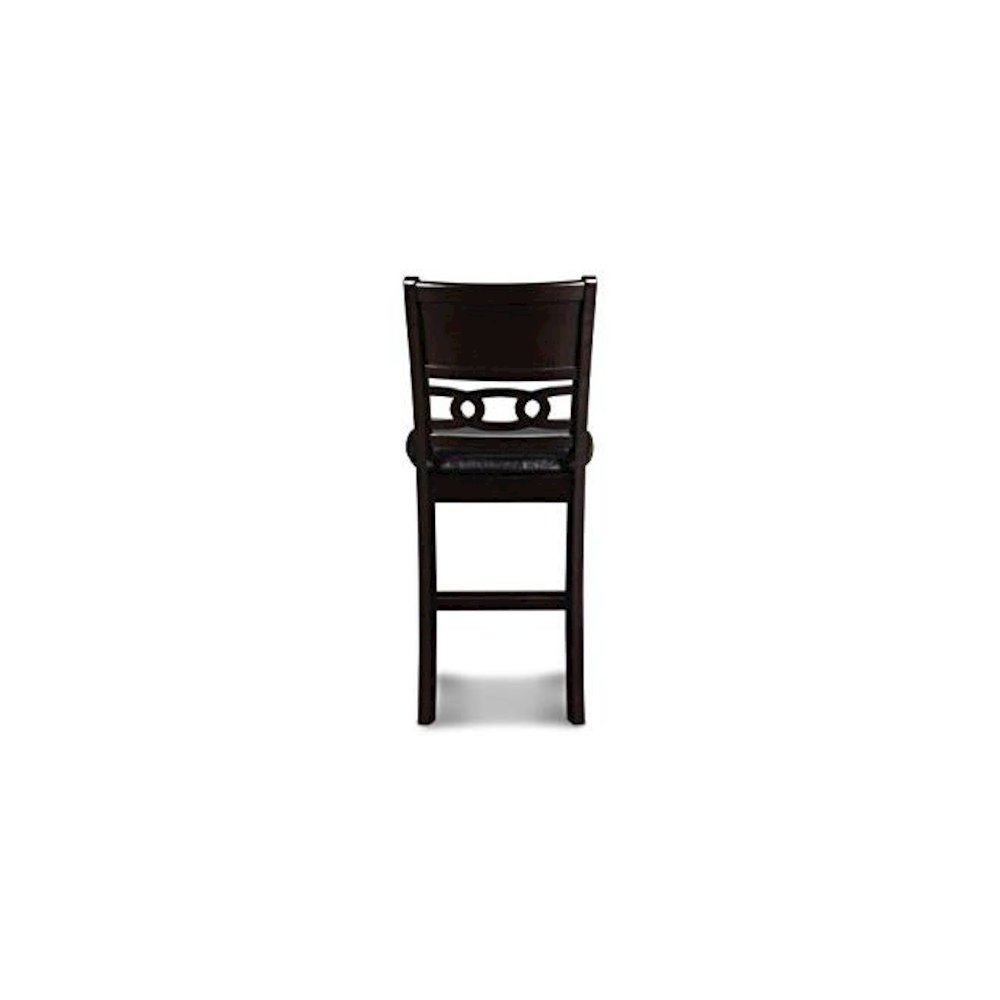 Gia Ebony Wood Counter Chair with PU Seat (Set of 4). Picture 9