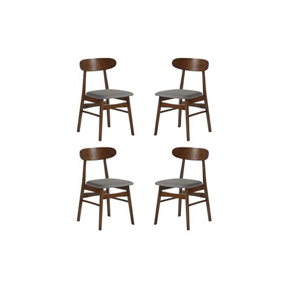 Morocco Dark Gray Solid Wood Dining Chair (Set of 4). Picture 1