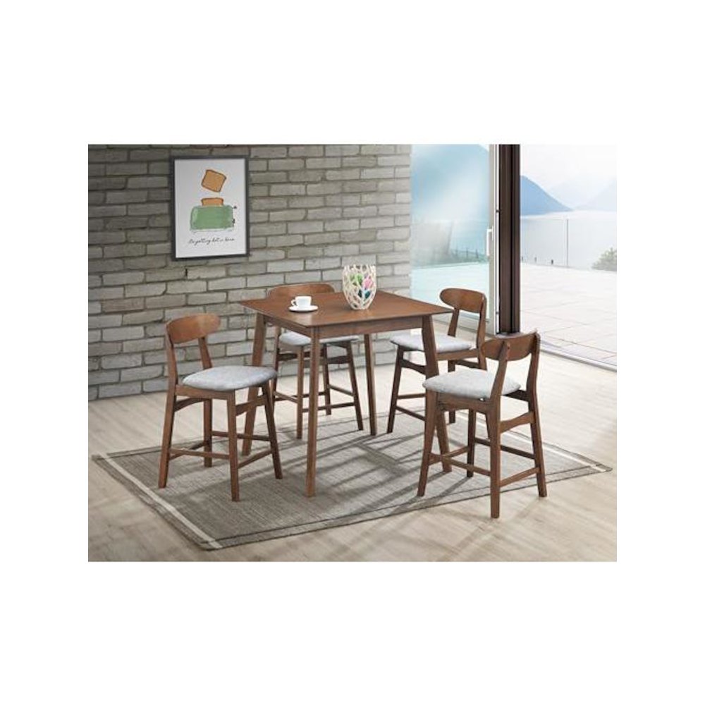 Morocco Dark Gray Solid Wood Dining Chair (Set of 4). Picture 8