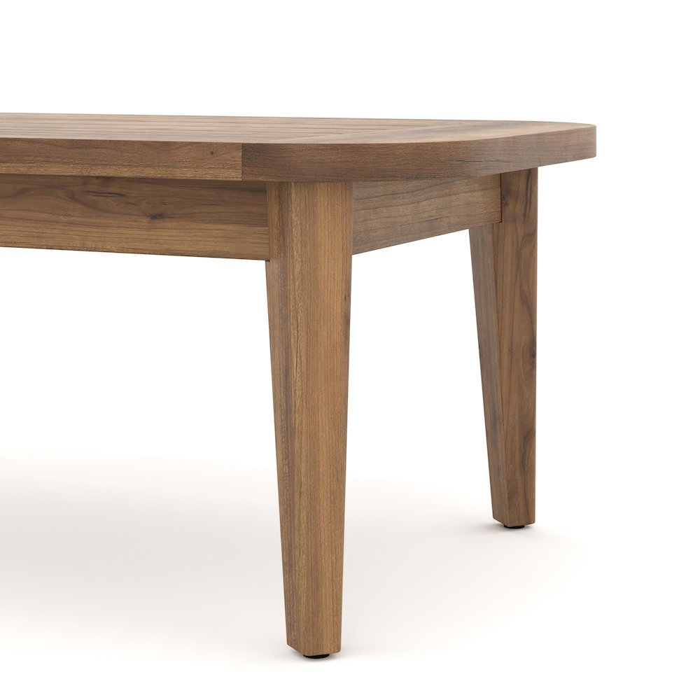 Brown Wood Outdoor Coffee Table, Patio Coffee Tables for Outside Use. Picture 5
