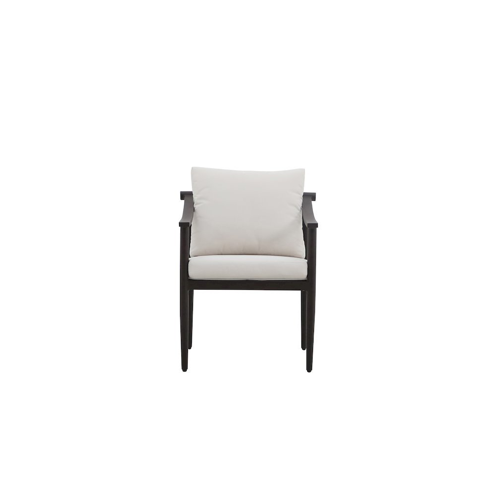 White Outdoor Chairs Set of 2, Metal Patio Chairs for Garden or Deck Use. Picture 4