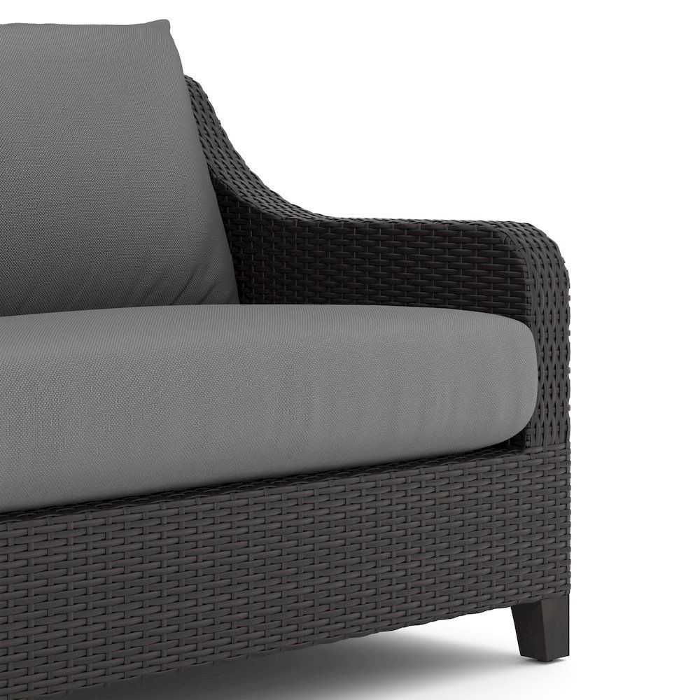 Wicker Patio Furniture Set of Outdoor Loveseat and Coffee Table, Set of 2. Picture 10