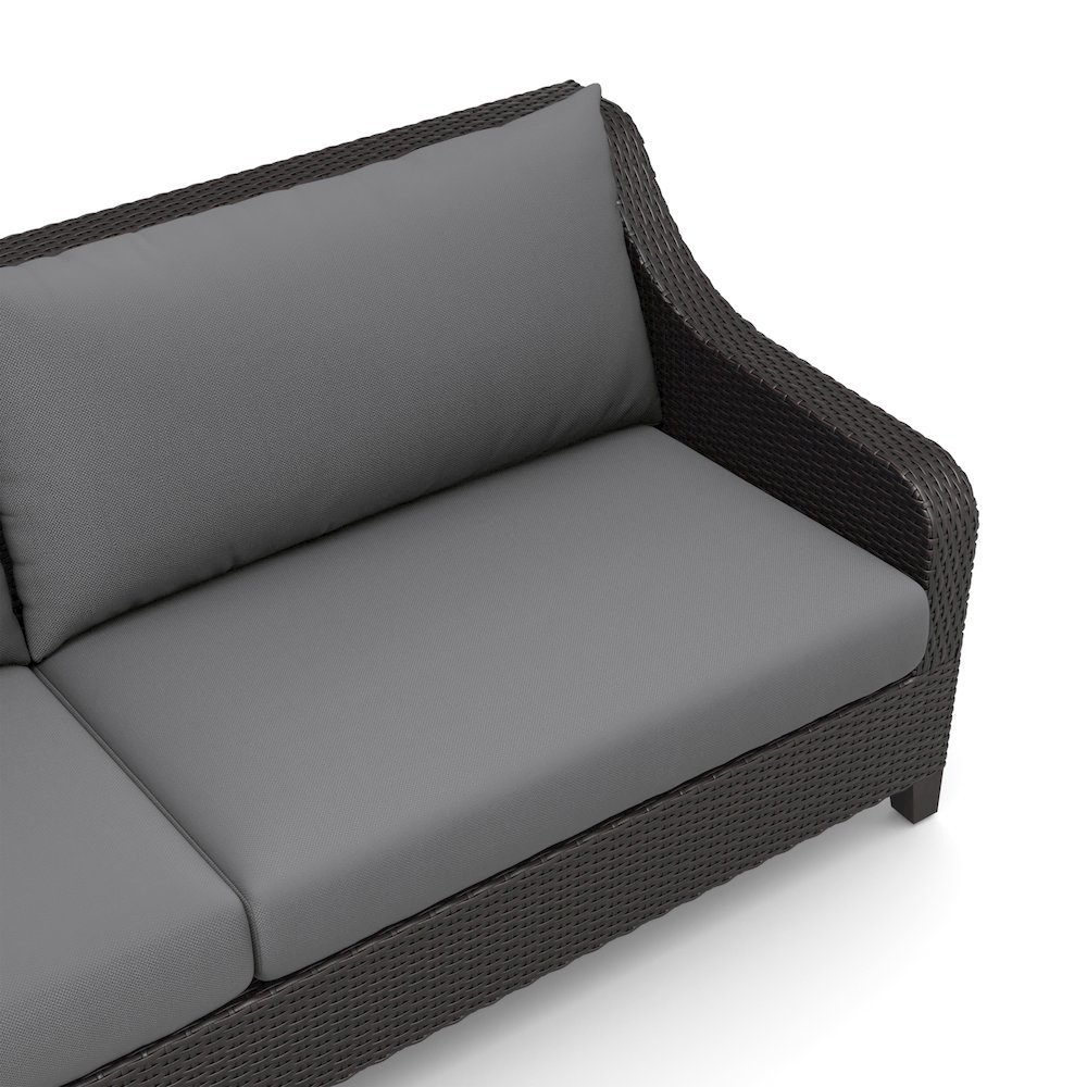 Wicker Patio Furniture Set of Outdoor Loveseat and Coffee Table, Set of 2. Picture 7